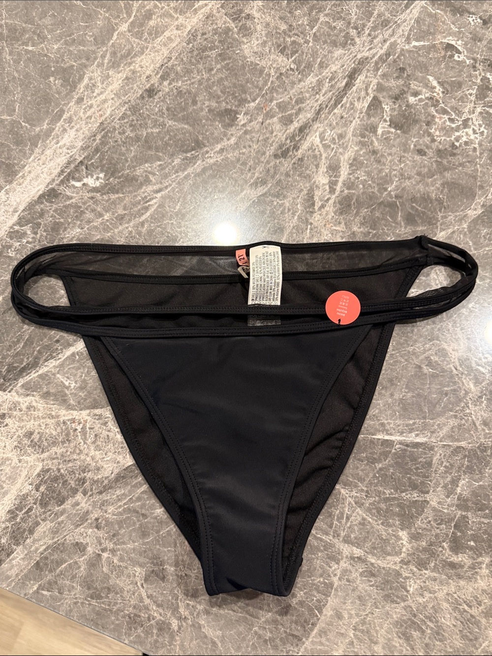 Women's Black Bikini Bottom - Classic Swim Brief